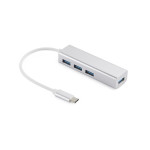 hub usb-c - 4x usb 3.0 sandberg 336-20 saver, aluminiu