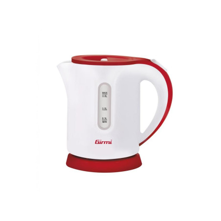 fierbator de apa girmi bl10, 0.8l, alb/rosu