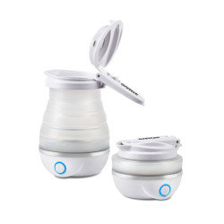fierbator de apa pliabil 0.8l, 820w, recipient din silicon, alb, compa g3ferrari