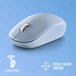 mouse wireless usb 1000dpi, silent click, albastru, ngs