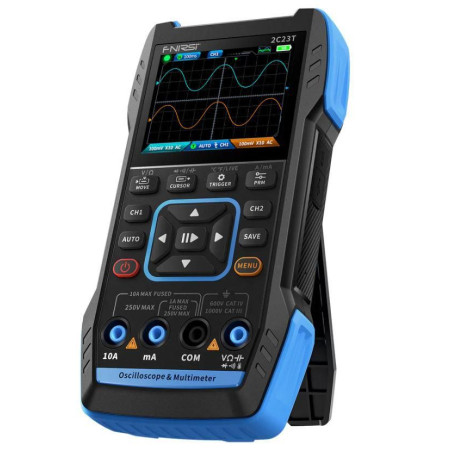 osciloscop digital portabil cu multimetru, 2 canale, 50ms/s, 10mhz, fnirsi 2c23t