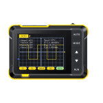 osciloscop digital portabil, 1 canal, 2.5ms/s, 200khz, fnirsi dso152/o, pachet optional, sonde, adaptor bnc, cleme crocodil