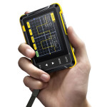 osciloscop digital portabil, 1 canal, 2.5ms/s, 200khz, fnirsi dso152/o, pachet optional, sonde, adaptor bnc, cleme crocodil