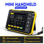 osciloscop digital portabil, 1 canal, 2.5ms/s, 200khz, fnirsi dso152/o, pachet optional, sonde, adaptor bnc, cleme crocodil