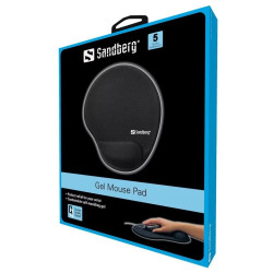 mouse pad ergonomic cu gel sandberg 520-23, negru