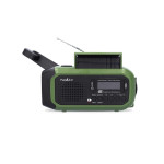 radio portabil de urgenta, dab+, fm, 5w, ecran 1,46", panou solar, negru/verde, nedis radio portabil de urgenta, dab+, fm, 5w, ecran 1,46", panou solar, negru/verde, nedis