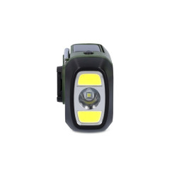 radio portabil de urgenta, dab+, fm, 5w, ecran 1,46", panou solar, negru/verde, nedis