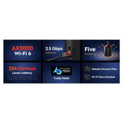 sistem mesh wi-fi pentru intreaga casa ax3000 wi-fi 6 gigabit m3000(3-pack) cudy