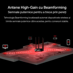 router wireless mercusys mr30g, ac1200 dual band gigabit