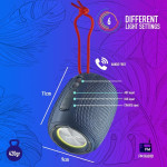 boxa portabila bluetooth ngs roller nitro 1, 10w, aux, tws, microsd, ipx5, albastru