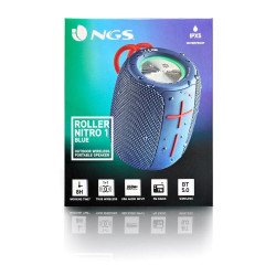 boxa portabila bluetooth ngs roller nitro 1, 10w, aux, tws, microsd, ipx5, albastru