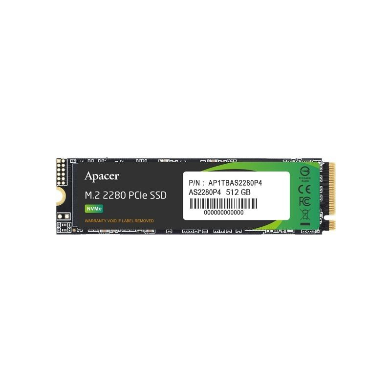 ssd pcie m.2 512gb as2280p4 apacer ap512gas2280p4-1