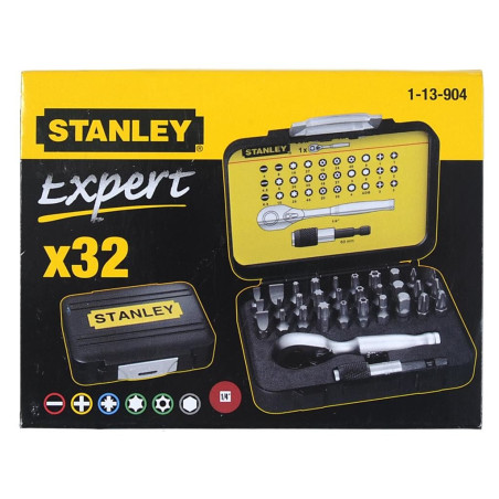 set de 32 varfuri 1/4" de insurubat 1-13-904 stanley