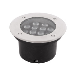 spot pardoseala led rgb 12w ip65, cu telecomanda, novelite
