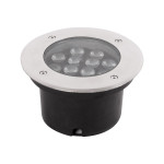 spot pardoseala led rgb 12w ip65, cu telecomanda, novelite