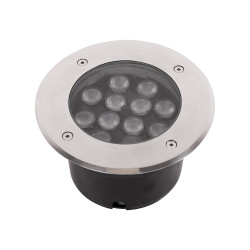 spot pardoseala led rgb 12w ip65, cu telecomanda, novelite