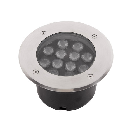 spot pardoseala led rgb 12w ip65, cu telecomanda, novelite