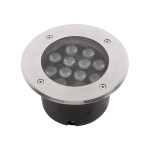 spot pardoseala led rgb 12w ip65, cu telecomanda, novelite