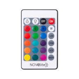 spot pardoseala led rgb 12w ip65, cu telecomanda, novelite