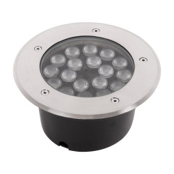 spot pardoseala led rgb 18w ip65, cu telecoamanda, novelite