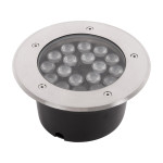 spot pardoseala led rgb 18w ip65, cu telecoamanda, novelite