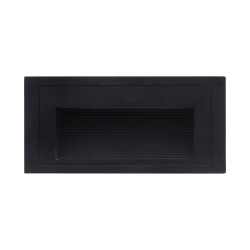 spot incastrat treapta led 3w 3000k ip54, negru, erste