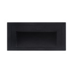 spot incastrat treapta led 3w 3000k ip54, negru, erste