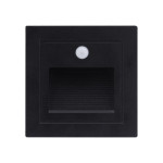 spot incastrat treapta cu senzor led 3w 3000k ip54, negru, erste spot incastrat treapta cu senzor led 3w 3000k ip54, negru, erste