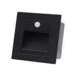 spot incastrat treapta cu senzor led 3w 3000k ip54, negru, erste spot incastrat treapta cu senzor led 3w 3000k ip54, negru, erste