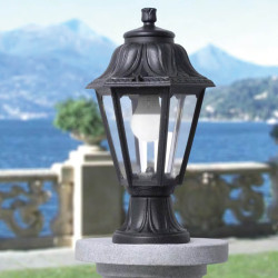 lampa gradina anna 1xe27 385mm, ip55, negru, fumagalli