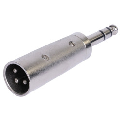 adaptor xlr tata - jack 6.35 tata stereo metal