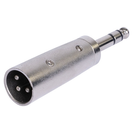 adaptor xlr tata - jack 6.35 tata stereo metal