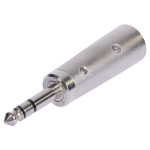 adaptor xlr tata - jack 6.35 tata stereo metal