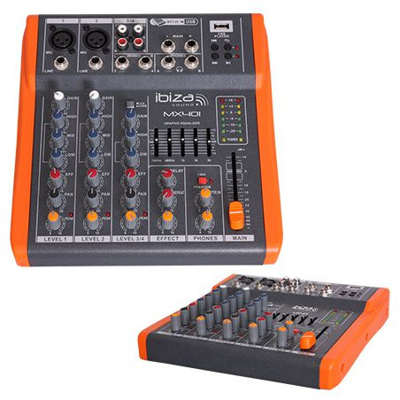 mixer 4 canale cu egalizator, efecte si usb