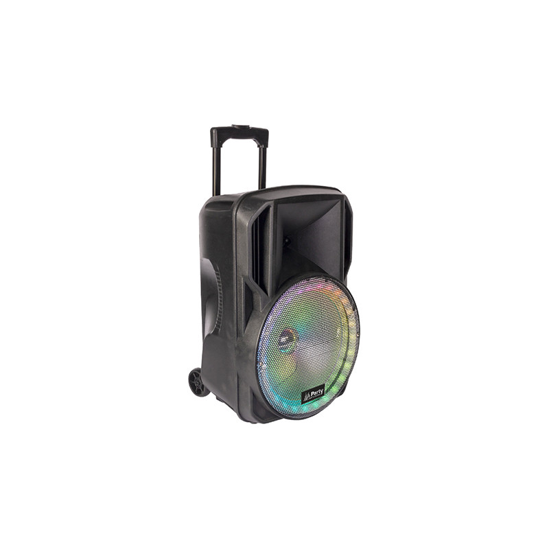 boxa portabila iluminata led 15"/38cm 50w rms cu usb/sd/bt/fm boxa portabila iluminata led 15"/38cm 50w rms cu usb/sd/bt/fm