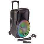 boxa portabila iluminata led 15"/38cm 50w rms cu usb/sd/bt/fm boxa portabila iluminata led 15"/38cm 50w rms cu usb/sd/bt/fm