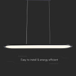 candelabru led 24w 80x100cm 3000k - negru