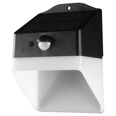 lampa exterioara 2w 4000k incarcare solara - alb/negru