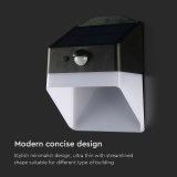 lampa exterioara 2w 4000k incarcare solara - alb/negru