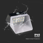 lampa exterioara 2w 4000k incarcare solara - alb/negru