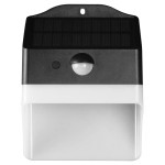 lampa exterioara 2w 4000k incarcare solara - alb/negru