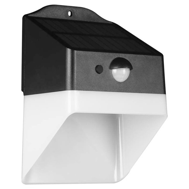 lampa exterioara 2w 4000k incarcare solara - alb/negru