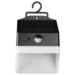 lampa exterioara 2w 4000k incarcare solara - alb/negru