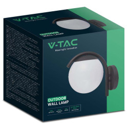 lampa perete cu soclu e27 ip44 - negru mat