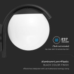 lampa perete cu soclu e27 ip44 - negru mat lampa perete cu soclu e27 ip44 - negru mat