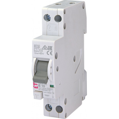 diferential rcbo kzs-1m 1p+n a b10/0.01 6ka 002175412