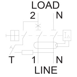 diferential rcbo kzs-1m 1p+n a b10/0.01 6ka 002175412