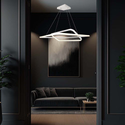 candelabru led dimabil 50w 3000k 60x60x120cm - alb