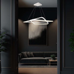 candelabru led dimabil 50w 3000k 60x60x120cm - alb