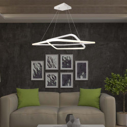 candelabru led dimabil 50w 3000k 60x60x120cm - alb